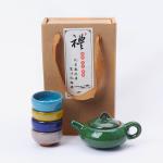 茶道美器 陶瓷冰裂釉茶具套装 含古朴礼盒包装 进详情页看更多组合搭配可选