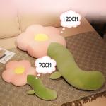 网红太阳花可爱花朵抱枕 女生睡觉夹腿抱枕床上靠枕 有70和120cm两尺寸可选